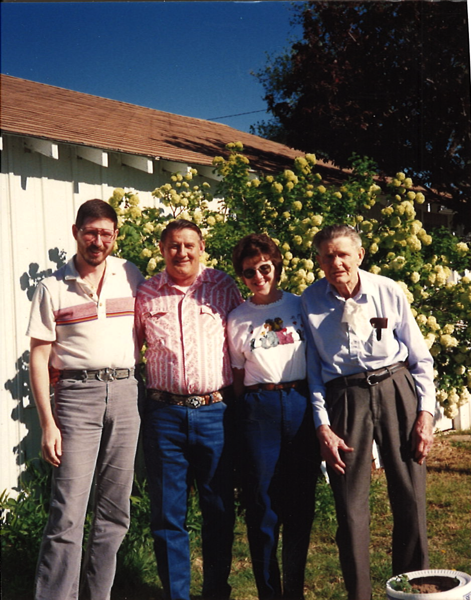 Dale - Jim - Ann - Dad circa 1985